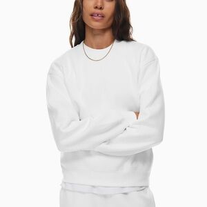 Aritzia Tna Cozy Fleece Perfect Crew Sweatshirt